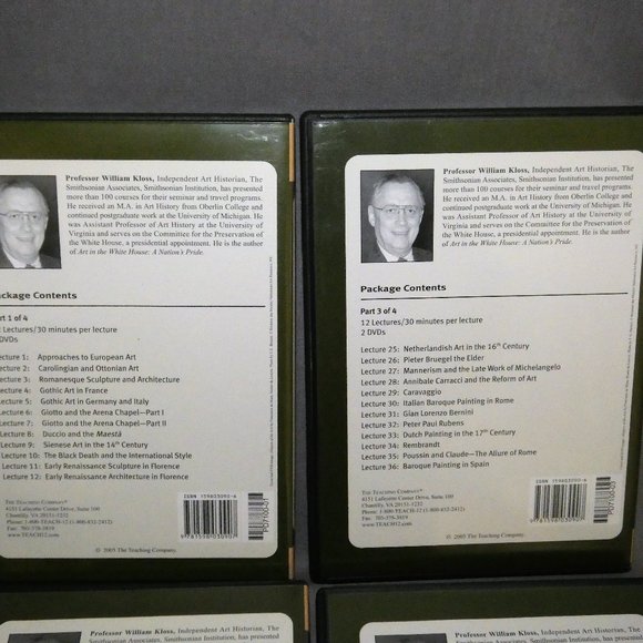 The Great Courses A History of European Art 8 DVDs plus Course Guidebook - Picture 3 of 5